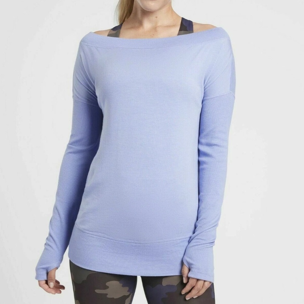 NWT Athleta Studio Barre Boatneck Sweatshirt